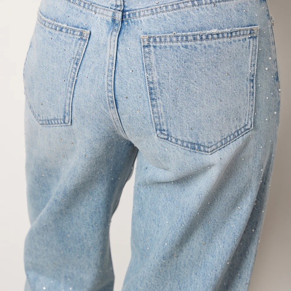 NWT Pistola Wes High Rise Barrel Glitz Jean - Picture 7 of 14